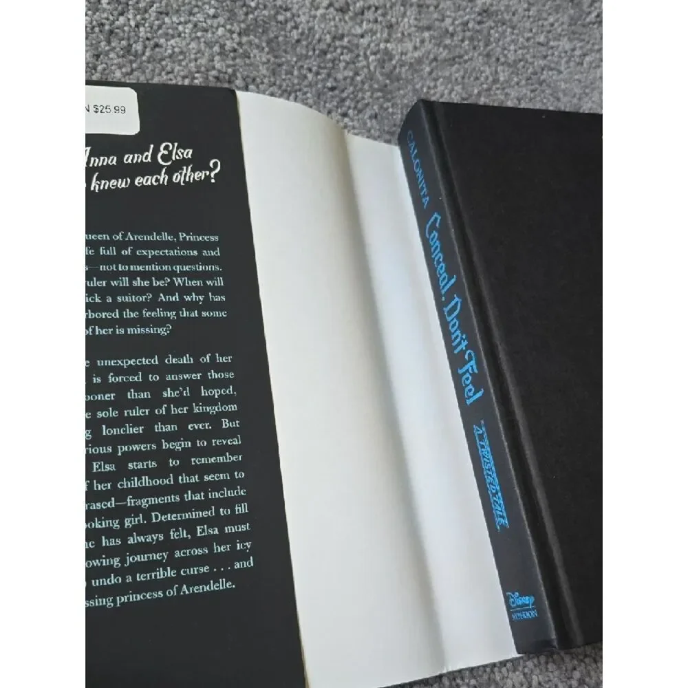 Disney Conceal, Don't Feel Hardcover - Blue & Black